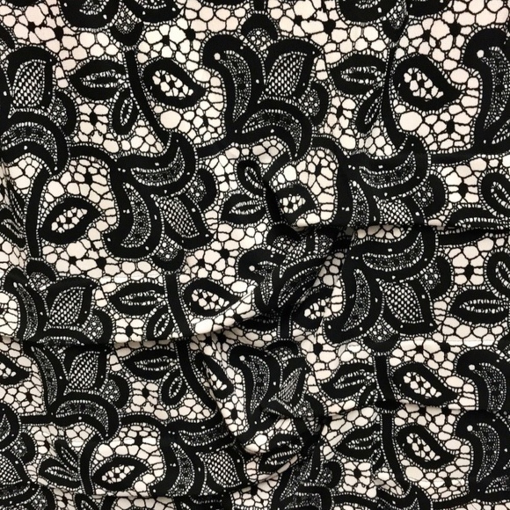 London Times Black Cream Floral Dress /8P - Picture 8 of 11